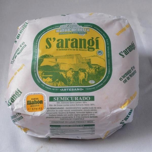 Queso Mahón semicurado S'arangi